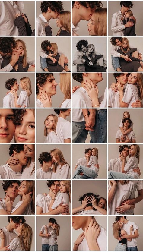 Couple In Room Photoshoot, Couple Photoshoot Instagram, Couple Pic Poses Ideas, Self Photoshoot Poses Couple, Posing For Couples Photography, Couples Photos Selfie Poses, Reference Pose 2 People, Poses Engagement Photos, Instagram Pose Ideas For Couples