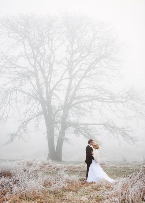 Misty Winter Wedding Portraits | Chloe Photography | http://heyweddinglady.com/ethereal-gray-winter-wedding-ideas/ Winter Wedding Photos, Winter Wedding Inspiration, Wedding Winter, Photo Couple, Wedding Photo Inspiration, Wedding Shots, Wedding Photography Inspiration, Wedding Pics, Wedding Pictures