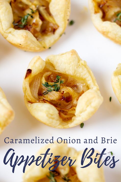 Brie Appetizer Bites, Brie Tarts, Catering Appetizers, Hot Apple Cider Recipe, Creamy Brie, Thyroid Recipes, Brie Puff Pastry, Brie Appetizer, Cheese All