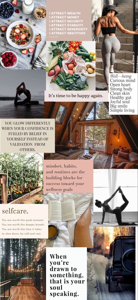 Mood Board Workout, Healthy Living Mood Board, Health Quotes For Vision Board, Healthy Dream Board, Mood Board Healthy Lifestyle, Vision Board For Wedding, Vision Mood Board Inspiration, Health Wellness Pictures, Vision Board For Good Health