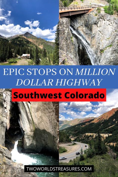 Million Dollar Hwy Colorado, Skyline Drive Colorado, San Juan Colorado, Southern Colorado Road Trips, Million Dollar Highway Colorado, Telluride Colorado Summer, Crestone Colorado, Ridgeway Colorado, Road Trip Colorado