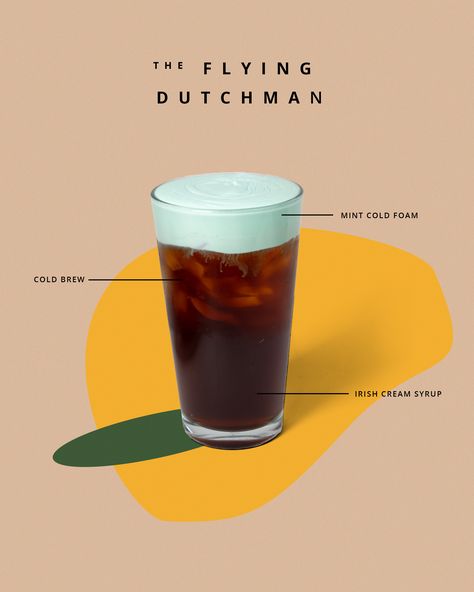 Non Alcoholic Mixology, Drinks Ads, Coffee Menu Design, Iced Drinks Recipes, Coffee Shop Branding, Easy Coffee Recipes, Drink Recipes Nonalcoholic, Seasonal Drinks, Flying Dutchman