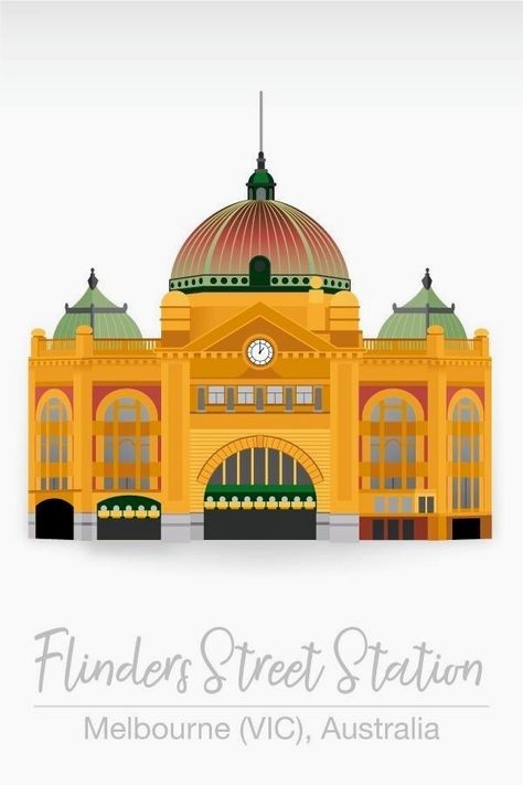 Trains Illustration, Training Illustration, Australia Culture, Marathon Training Quotes, Melbourne Tram, Flinders Street Station, Melbourne Skyline, Melbourne Tattoo, Melbourne Museum