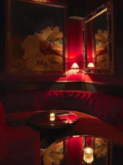 Jazz Bar, Bar Interior, Jazz Club, Red Rooms, Hotel Design, Bar Lounge, Red Aesthetic, Cabaret, Bar Design