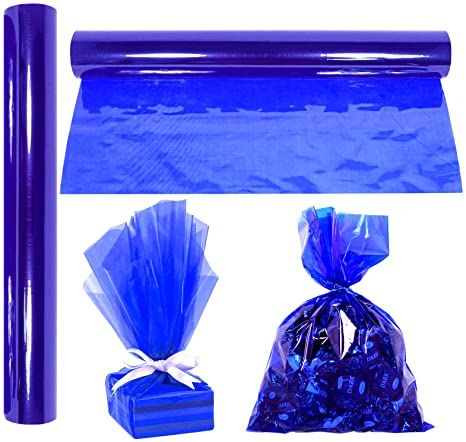 Amazon.com: Cellophane Wrap Roll Royal Blue | 100’ Ft Long X 16” in. Wide | 2.3 Mil Thick Transparent Royal Blue | Gifts, Baskets, Treats Cellophane Wrapping Paper | Colorful Cello Décor, Decorations |by Anapoliz : Health & Household Cellophane Wrapping, Gifts Baskets, Special Events Decor, Cellophane Wrap, Blue Gifts, Holiday Colors, Sewing Gifts, Party City, Party Card