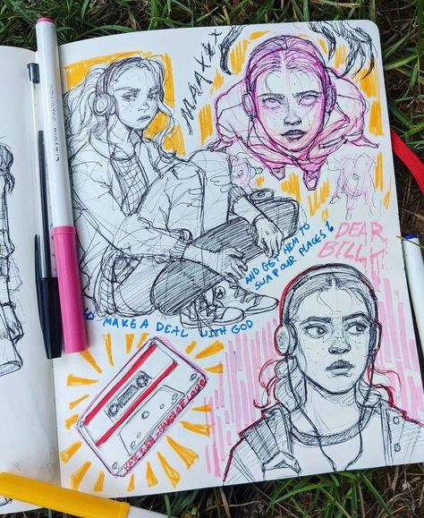 Sketchbook Layout, Some Drawings, Sketchbook Drawings, Sketchbook Art Journal, Easy Art, Art Diary, Sketchbook Pages, Arte Sketchbook, Sketchbook Inspiration