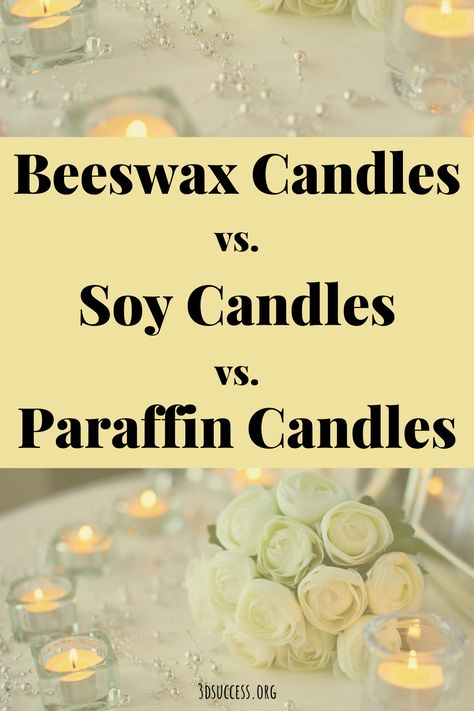 Soy Vs Beeswax Candles, Soy Vs Paraffin Candles, Paraffin Wax Candles Diy, Holistic Candles, Soy Candles Diy, Self Care Evening, Soy Candle Facts, Diy Bougie, Relaxing Self Care