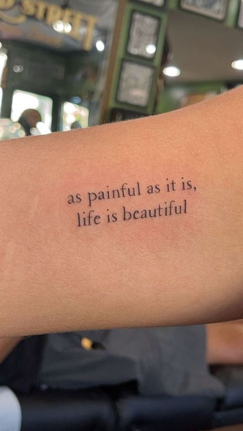 Dr Tattoo, Tattoos Aesthetic, Cute Simple Tattoos, Basic Tattoos, Meaningful Tattoo Quotes, Small Pretty Tattoos, Inspirerende Ord, Petite Tattoos, Writing Tattoos