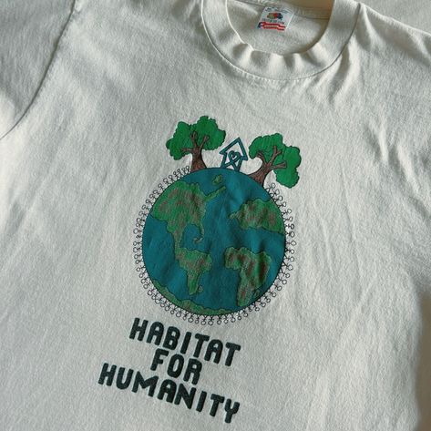 Vintage 90s habitat for humanity single stitch t-shirt Size M $35 Comment “I want it” or dm me if you would like to buy this t-shirt 🤍 Lottery Wheel, Love Your Mother Earth, Vintage Mood Board, Vintage New Jersey, Love Your Mother, My Future Job, Recycled T Shirts, Future Jobs, Habitat For Humanity