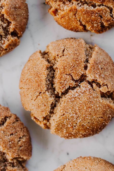 Brown Butter Einkorn Snickerdoodles - The Sweet and Simple Kitchen Wheat Dessert Recipes, Einkorn Snickerdoodle Cookies, Einkorn Pumpkin Cookies, Einkorn Dessert Recipes, Einkorn Christmas Cookies, Fresh Milled Einkorn Recipes, Einkorn Peanut Butter Cookies, Einkorn Desserts, Baking With Einkorn Flour