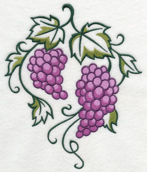 Freestanding Lace Embroidery, Ceramic Wall Decor, Nativity Ornaments, Holiday Flower, Grape Bunch, Vine Design, Free Machine Embroidery Designs, Embroidery Library, Free Machine Embroidery