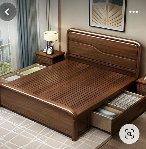 Solid Bed Design, New Wooden Bed Designs, Solid Wooden Bed Design, Cot For Bedroom, Wooden Cot Designs Bedrooms Beds, Bedroom Furniture Design Wooden, Types Of Beds Style, Bed Back Design Wooden, Wooden Bed Back