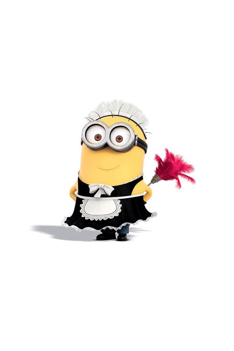 Minion maid. Minion Humour, Despicable Me 2 Minions, Minions Images, Funny Minion Pictures, Minion Pictures, Minions Love, Cute Minions, Minions Wallpaper, Despicable Me 2