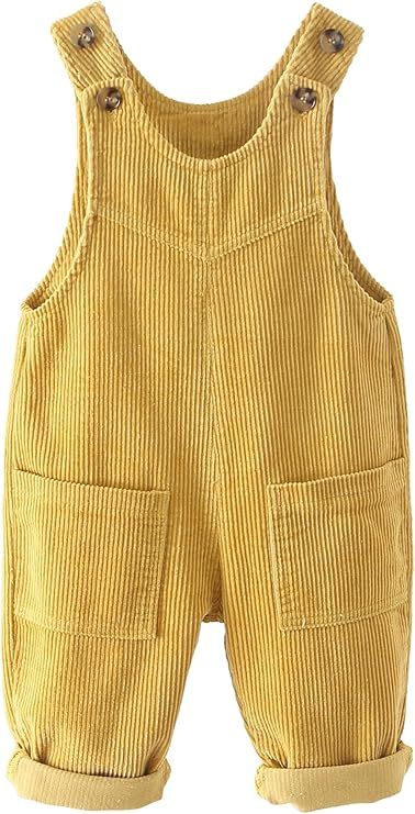 Amazon.com: Baby Boy Girl Corduroy Overalls Toddler Cotton Cute Sleeveless Workwear Summer One Piece Button Suspender Overalls Plain Romper Outfit Yellow 18-24 Months: Clothing, Shoes & Jewelry Baby Overalls Outfit, Romper Fall Outfit, Overalls For Kids, Baby Girl Style, Dungaree Outfit, Button Suspenders, Overalls Outfits, Baby Suspenders, Romper Fall