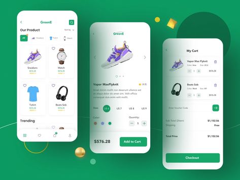 Ecommerce Mobile App Home, Product Details and Cart Page by Mohammad Anamaul Haque on Dribbble Ecommerce Mobile App, Mobile App Inspiration, Android App Design, Ecommerce App, Mobile Application Design, Mobile App Design Inspiration, Mobile Web Design, App Home, Creative Web Design