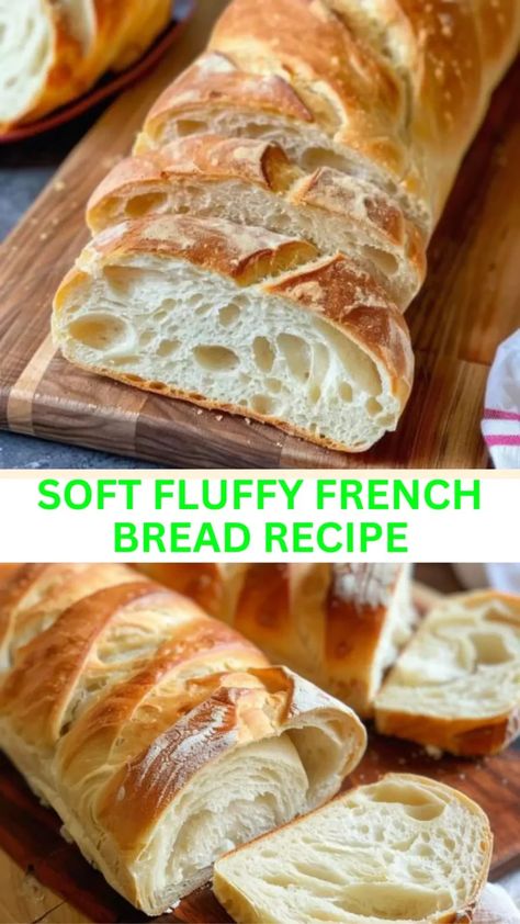 Best Soft Fluffy French Bread Recipe Fluffy French Bread Recipe, Bread French, Homemade French Bread, Baking Breads, Simple Family Meals, French Bread Recipe, Homemade Bread Recipes Easy, Making Bread, Artisan Bread Recipes