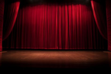 Glorious red curtain above empty theatre... | Premium Photo #Freepik #photo #curtain-background #theater-background #theatre-stage #theatre-background Theatre Background, Theater Background, Curtain Background, Stage Theatre, Theater Stage, Theatre Curtains, Stage Curtains, Stage Background, Presentation Backgrounds