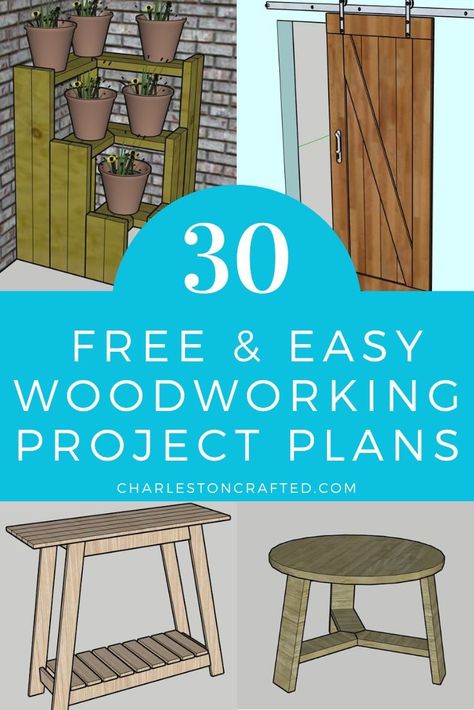 30 free easy woodworking project plans Restauration Hardware, Printable Woodworking Plans, Quick Woodworking Projects, Downloadable Woodworking Plans, Diy Wood Plans, Simple Diy Projects, Easy Woodworking Ideas, Wood Projects Plans, Woodworking Plans Beginner