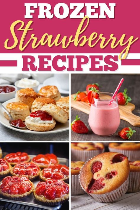 Strawberry Desserts With Frozen Strawberries, Frozen Strawberry Breakfast Recipes, Frozen Strawberries And Bananas Recipes, Frozen Sliced Strawberry Recipes, Strawberry Muffins Using Frozen Strawberries, Frozen Strawberries Recipes Easy, Baking With Frozen Strawberries, Recipes With Frozen Strawberries Easy, Strawberry Desserts Using Frozen Strawberries