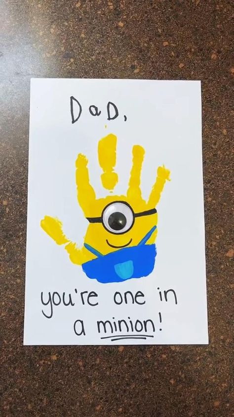 Fathers Day Crafts Preschool, Diy Father's Day Cards, Kids Fathers Day Crafts, Diy Father's Day Crafts, Dad Crafts, Easy Fathers Day Craft, Fathers Day Art, Father's Day Activities, Baby Art Projects