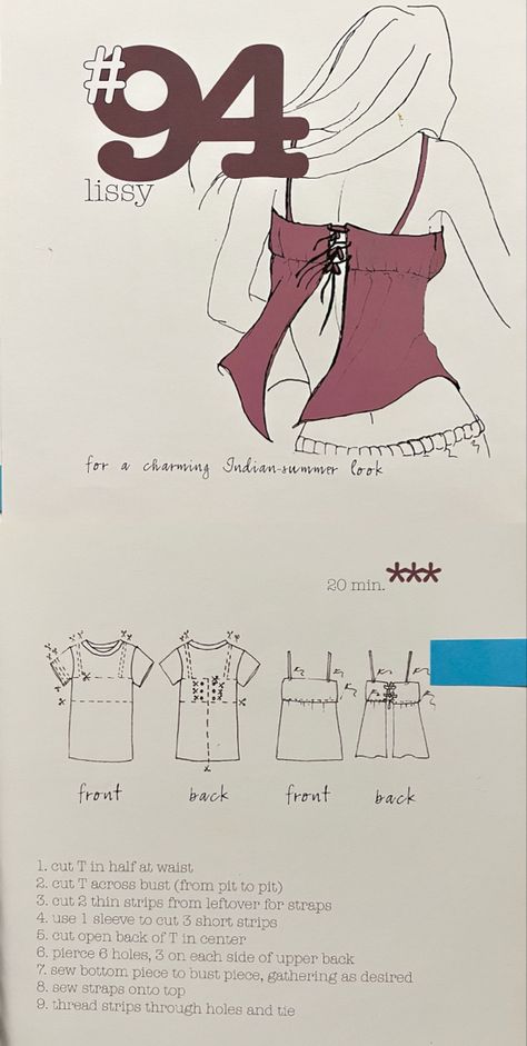 Easy Diy Clothes, Upcycle Clothes Diy, Sewing Projects Clothes, Diy Clothes Design, Sew Ins, Room Window, Diy Blouse Pattern, Thrift Flip, Pola Sulam