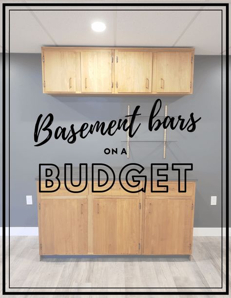 Basement Bar Ideas on a Budget - THE HOMESTUD Diy Basement Wet Bar, Wet Bar Ideas With Sink Basement, Basement Bar Renovation Ideas, Basement Bar Sink Ideas, Kitchenette Basement Ideas, Diy Basement Kitchenette, Diy Dry Bar Ideas, Basement Diy Ideas Budget, Basement Renovations On A Budget