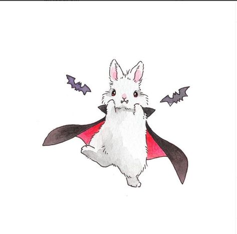 Crazy Tattoos, Bunny Tattoos, Rabbit Illustration, Bunny Drawing, Cute Bat, Halloween Illustration, Bunny Art, Canvas Designs, Instagram Page