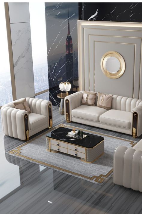 Sofa Set With Modern New Design Luxury Sofa Living Room, Latest Sofa Designs, Luxury Furniture Sofa, Luxury Sofa Design, Modern Sofa Living Room, Living Room Sofa Set, Modern Sofa Designs, Living Room Sofa Design, Sofa Set Designs