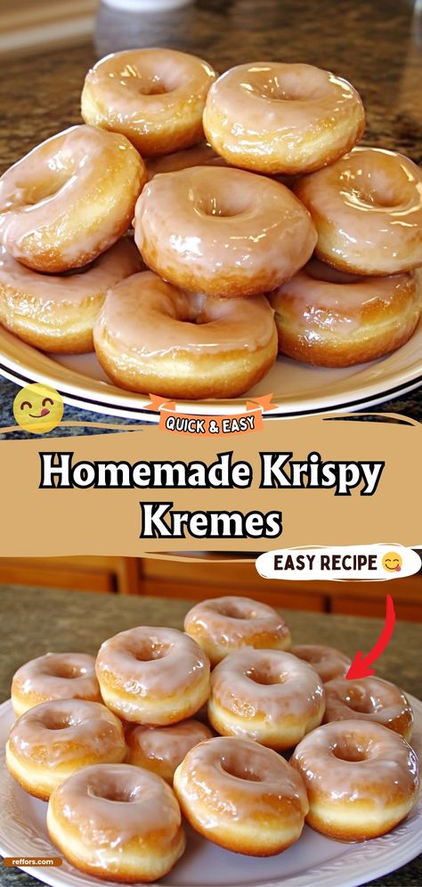 Homemade Krispy Kremes Copycat Donut Recipes, Most Famous Recipes, Diy Krispy Kreme Donut, Snickerdoodle Donut Recipe, Perfect Donuts Recipe, Krispy Kreme Doughnut Recipe, Donut Recipe Krispy Kreme, Light Fluffy Doughnut Recipe, Glaze For Doughnuts Recipes