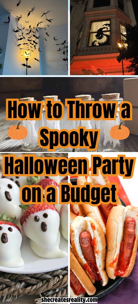 halloween party on a budget Budget Halloween Decorations, Halloween Party On A Budget, Small Halloween Party, Party Food On A Budget, Backyard Halloween Party, Adult Halloween Party Decorations, Cheap Halloween Party, Teen Halloween Party, Halloween Party Planning