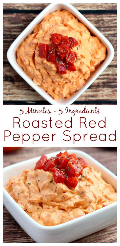 Roasted Red Pepper Appetizer, Dips Vegetarian, Dip Vegetarian, Roasted Red Peppers Recipes, Sandwich Spreads, Finger Sandwich, Vegetarian Party Food, Red Pepper Recipes, Appetizers Easy Dips