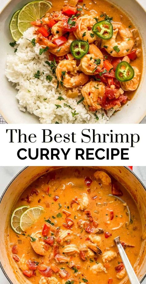 Creamy Coconut Shrimp, Shrimp Curry Recipe, Coconut Shrimp Curry, Coconut Curry Shrimp, Shrimp Curry, Curry Recipes Easy, Curry Shrimp, Shrimp Recipes For Dinner, Shrimp Recipes Easy