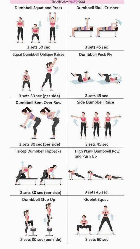 Full Body Workout Dumbell Exercises Full Body Strength Training, Gym Workout Plan For Women Dumbell, Lower Body Strength Workout Dumbbell, Strength Training At Home Dumbbell Exercises, Gym Workout Sets For Women, Dumbbell Workout Women Beginner, Home Bike Workout, Dumbbell Workout For Core, Barbell Workout For Women Core