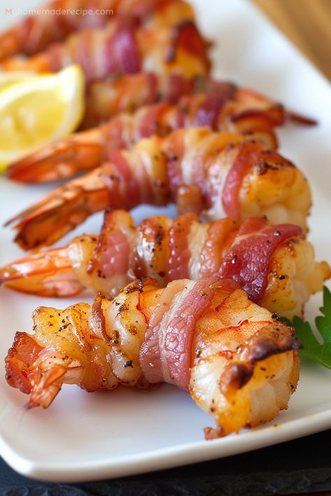 Savor The Flavor: Bacon-wrapped Shrimp For A Delectable Treat - My Home Made Recipe Shrimp Recipes Easy Healthy, Shrimp Bacon Recipes, Shrimp Board Ideas, Bacon Wrapped Shrimp Recipes, Shrimp Bacon Wrapped, Shrimp And Bacon, Recipe With Shrimp, Shrimp Charcuterie Board Ideas, Different Ways To Cook Shrimp