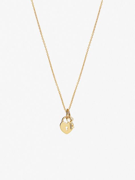 Heart Lock Necklace, Capsule Wardrobe Jewelry, Gold Locket Necklace, Formal Jewelry, Heart Lock, Lock Necklace, Gold Locket, Solid Gold Earrings, Classy Jewelry