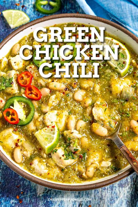 Green Chili Chicken Healthy, Green Chili Chicken Casserole Crockpot, Easy Green Chicken Chili, Colorado Chicken Green Chili, Green Hatch Chili, Colorado Green Chili Recipes Denver, Chilly Dinner Ideas, Green Chili Verde Chicken, Chile Verde Stew