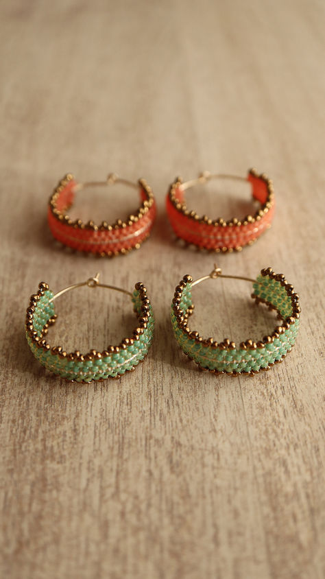 Beaded earrings tutorials