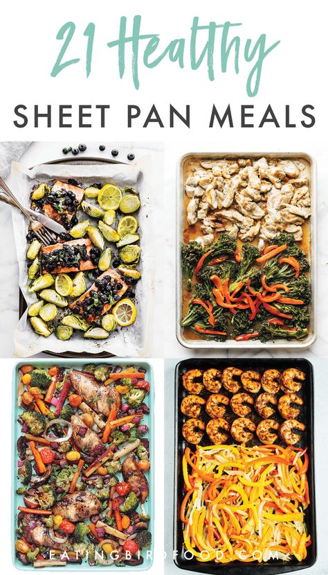 Is there anything better than making an entire meal on one pan? No there is not. I rounded up 21 healthy sheet pan recipes for you for super simple meals this week! Healthy Sheet Pan Recipes, Healthy Sheet Pan Meals, Super Simple Meals, Healthy Sheet Pan, Sheet Pan Meals, Sheet Pan Dinners Recipes, Simple Meals, Pan Meals, Pan Recipes