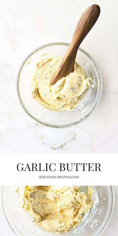 Homemade Garlic Butter Diy Garlic Butter, Recipe Garlic Bread, Amazing Pies, Garlic Bread Spread, Garlic Butter For Bread, Garlic Butter Spread, Pasta Veggies, Flavored Butter Recipes, Butter Recipes Homemade