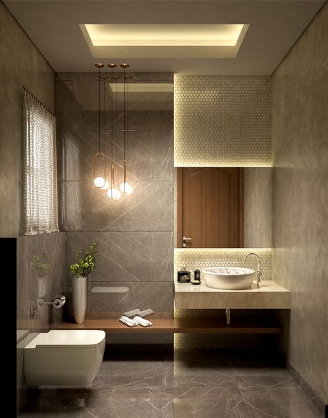 Toilet Design Modern, Toilet And Bathroom Design, Toilette Design, Down Ceiling Design, New Ceiling Design, Modern Small Bathrooms, Luxury Master Bathrooms, Restroom Design, Outer Design