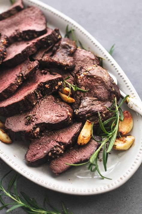 Roasted Garlic Butter Beef Tenderloin | Creme De La Crumb Tenderloin On The Grill, Peppered Beef, Butter Beef, Roasted Garlic Butter, Beef Tenderloin Recipes, Beef Tenderloin Roast, Tenderloin Roast, Tenderloin Recipes, Beef Tenderloin