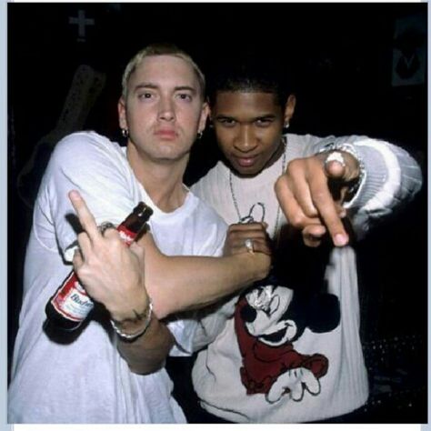 eminem usher Hip Hop 90, The Slim Shady, 90s Rappers, Usher Raymond, Eminem Photos, Eminem Rap, Eminem Slim Shady, The Real Slim Shady, Marshall Mathers