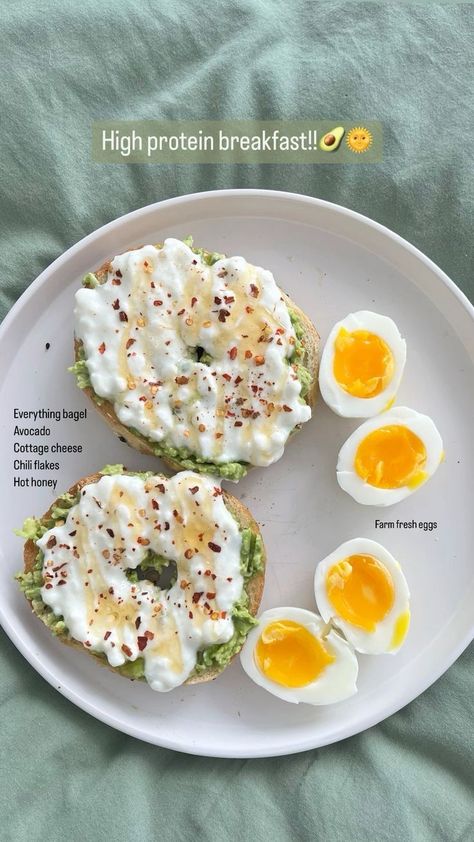 Meal Prep With High Protein, Breakfast With High Protein, High Protein Lunch Aesthetic, Fitness Breakfast Ideas, Easy College Breakfast, Late Breakfast Ideas, Breakfast Sandwich Ideas Healthy, Breakfast For Constipation, Easy Meal Prep Ideas High Protein