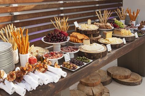 Save Big Money | Cater Your Own Wedding | Team Wedding Blog Ideas Para Catering, Wedding Food Table, Wedding Food Display, Food Display Table, Diy Wedding Food, Cold Buffet, Wedding Buffet Food, Cheese Table, Wedding Food Stations