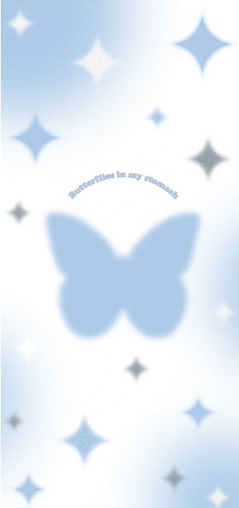 Ins Wallpaper, Blue Butterfly Wallpaper, Butterflies In My Stomach, Cute Blue Wallpaper, Patterns Wallpaper, Blue Wallpaper Iphone, Cute Tumblr Wallpaper, Cute Emoji Wallpaper, Be Positive