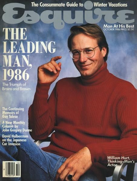 Explore the full October 1986 issue of Esquire. Browse featured articles, preview selected issue contents, and more. Hurt So Good, Esquire Cover, Buddy Ebsen, Carl Wilson, William Hurt, Billie Burke, Betty Ford, Bon Scott, Anthony Quinn