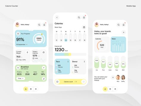 Health Tracker by Ronald Olsen for Awsmd on Dribbble Health Tracker App, Best Ux Design, App Wireframe, Desain Ux, Health App Design, To Do App, Dashboard App, Ui Ux 디자인, App Design Layout