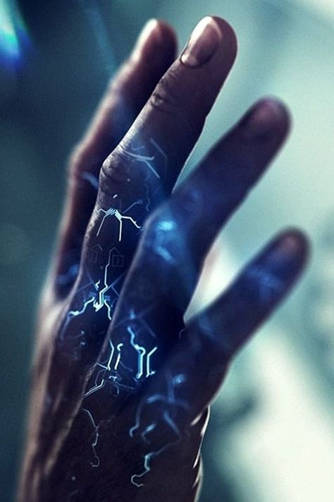 ...the power runs inside of him... Electrokinesis Aesthetic, Electricity Magic, Sirius Aesthetic, Firefly Character, Mage Aesthetic, Anders Dragon Age, Power Visuals, Behind Blue Eyes, Alec Lightwood