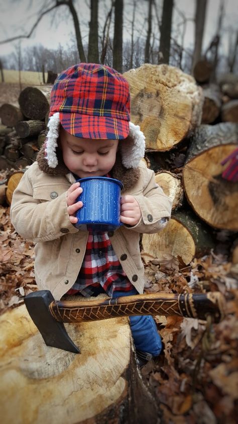 Baby Lumberjack, Hunter's One Year pictures Baby Boy Halloween Costumes, Baby Lumberjack, Lumberjack Birthday Party, One Year Pictures, Lumberjack Baby, Baby Boy Halloween, Lumberjack Birthday, Boy Halloween