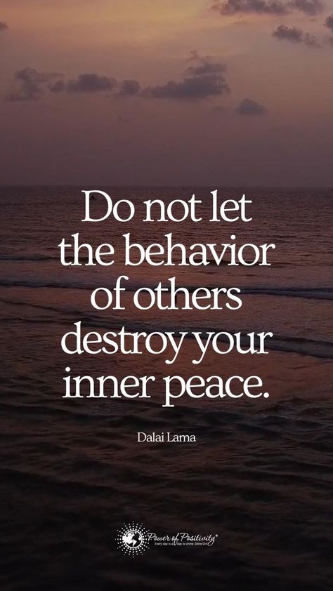 Quotes About Inner Peace, Amazing Inspirational Quotes, Inner Peace Quotes, Quotes Wisdom, Peace Quotes, Power Of Positivity, Positive Self Affirmations, Lesson Quotes, Life Lesson Quotes